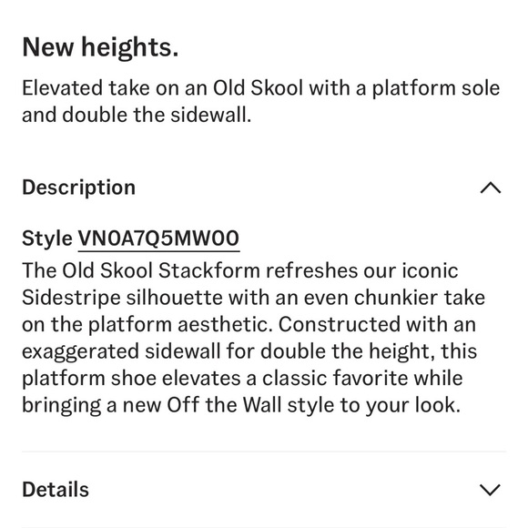 VANS Old Skool Stackform Shoes, Size 7M / 8.5W - Picture 8 of 10